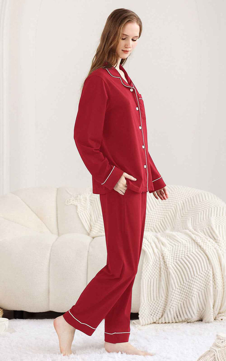 Womens Pajama Set Long Sleeve Sleepwear for Ultimate Comfort