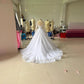 Embroidered Off-the-shoulder Wedding Dress for Elegant Brides with Long Sleeves - Florence Luxe