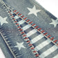 Vintage Star Pattern Jeans Forbidden Platform - Florence Luxe