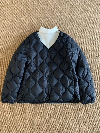 Thermal Slim Fit Lightweight Cotton Coat Jacket.