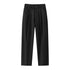 Loose Straight Black Casual Trousers Men
