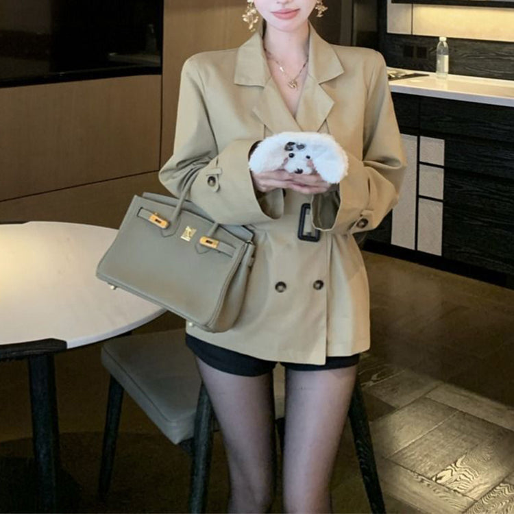 French Double Breasted Coat - Elegant French Style for Timeless Sophistication - Florence Luxe