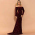 Strapless Long Sleeve Sequins Evening Dress for Parties - Perfect Strapless Sequins Evening Dress