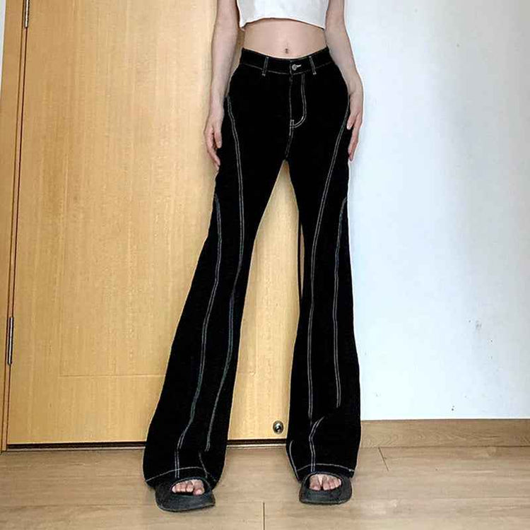 Bright Line Skinny Jeans Low Waist Draping High Slim Fit women