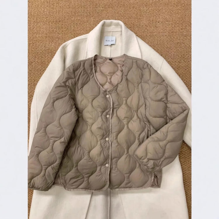 Thermal Slim Fit Lightweight Cotton Coat Jacket.