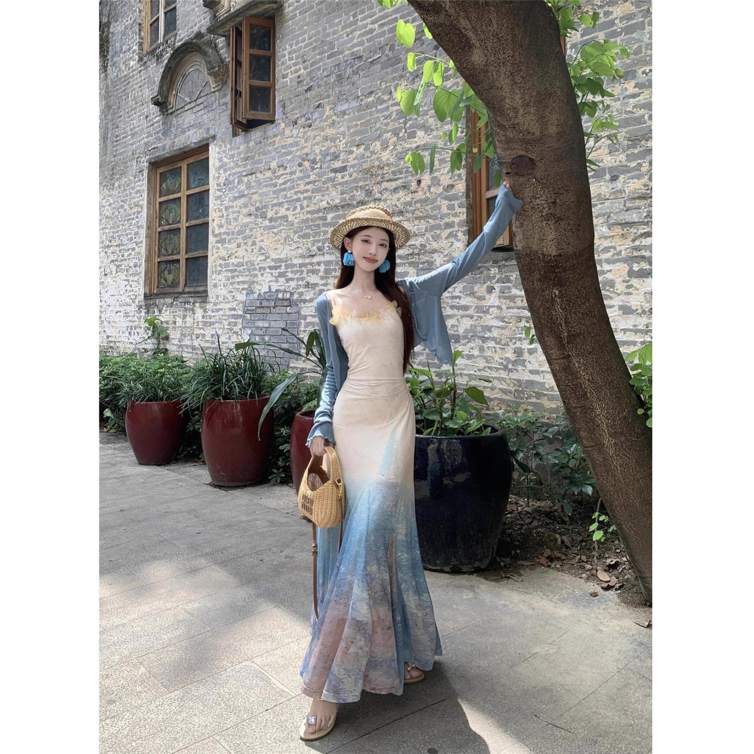 Pure Waist Slimming Dress - Effortless Elegance with Fishtail Midi Fit - Florence Luxe