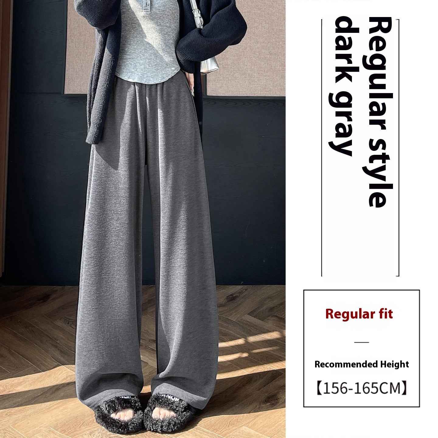 Narrow Wide-leg Pants Women&