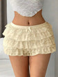 European and American Sexy Lace Bow Shorts with Nine Layers for Ultimate Comfort - Florence Luxe