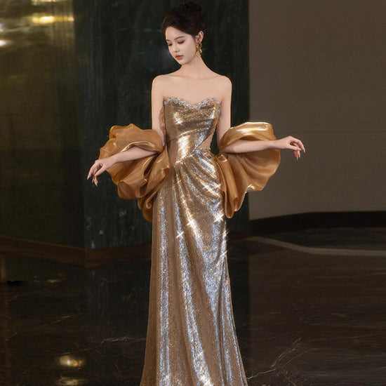 Niche Evening Dress - Banquet Temperament Evening Dress for Elegant Events - Florence Luxe