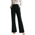 High Waist Flared Pants for Women - Air Slimming Draped Style