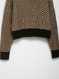 Loose Patchwork Knitting Coat For Women - Florence Luxe