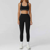 Zipper Slim Fit Yoga Suit - Three-Piece Health Sports Activewear