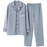 Full Cotton Thin Section Plus Size Plaid Outerwear for Comfortable Homewear