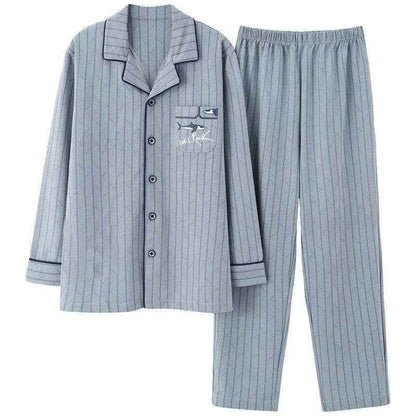 Full Cotton Thin Section Plus Size Plaid Outerwear for Comfortable Homewear