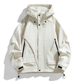 Spring And Autumn High-grade Simple Versatile Trench Coat Windproof Hood Jacket