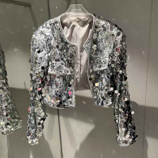 Sequined Coat for Women - Autumn Cool Wind Top