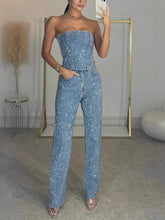 Shiny Vest Diamond Suit with Trousers for a Stunning Look - Florence Luxe