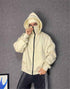 Double-layer Masked Hooded Loose Zip Men&
