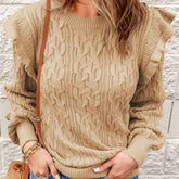 New Style Thickened Solid Color Sweater Women&