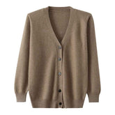 Mink Wool V-neck Sweater for Men - Thickened Loose Cardigan