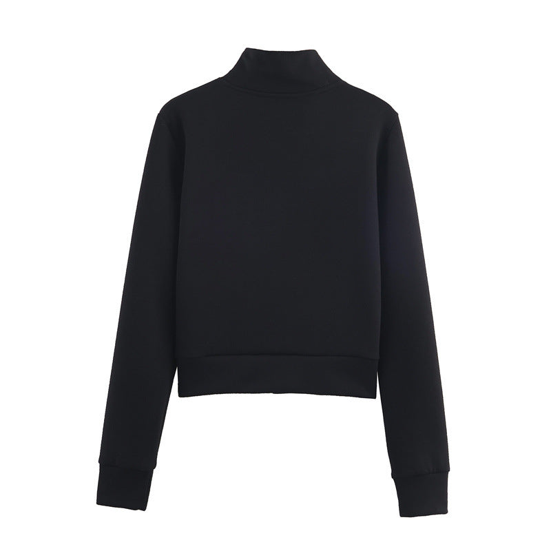 Printed Zipper Hoodie Fleece Pants: Comfort Meets Style in Flare Design - Florence Luxe