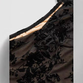 Black Floral Lace Skirt A-Line Short Top for Elegant Style - Florence Luxe