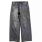 American Retro Washed-out Jeans for Men - Wide-leg Workwear Design Casual Style