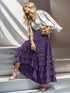 Layered Ruffles Long Skirt Summer Fashion A Line Swing Mesh Dress for Women - Florence Luxe