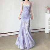 Hip Lifting Mesh Dress - Semi-permeable Long Dress for a Flattering Fit - Florence Luxe