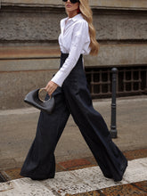 Elegant High-waist Wide-leg Jeans - Florence Luxe