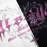 Retro Printed T-Shirt - Round Neck Short Sleeve Design