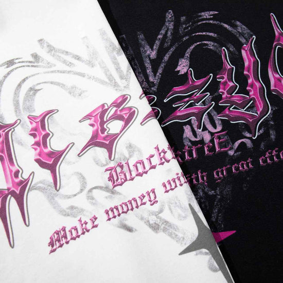 Retro Printed T-Shirt - Round Neck Short Sleeve Design