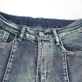 Vintage Star Pattern Jeans Forbidden Platform - Florence Luxe