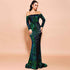 Strapless Long Sleeve Sequins Evening Dress for Parties - Perfect Strapless Sequins Evening Dress