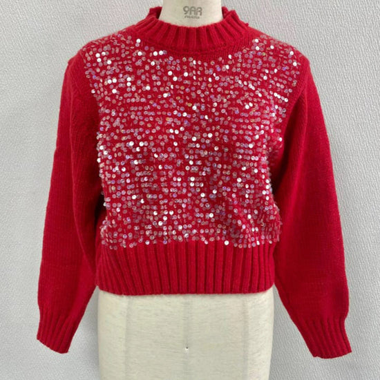 Design Sense Heavy Embroidery Sequins Pullover.