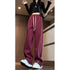 Korean Fashion Wide-leg Trousers with Draping and Draggle-tail Design - Florence Luxe