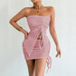 Strapless Bodycon Dress - Sexy Hot Girl Style - Florence Luxe