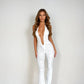 Lash Rope Lace Up Jumpsuit - Slim Fit See-Through Design - Florence Luxe