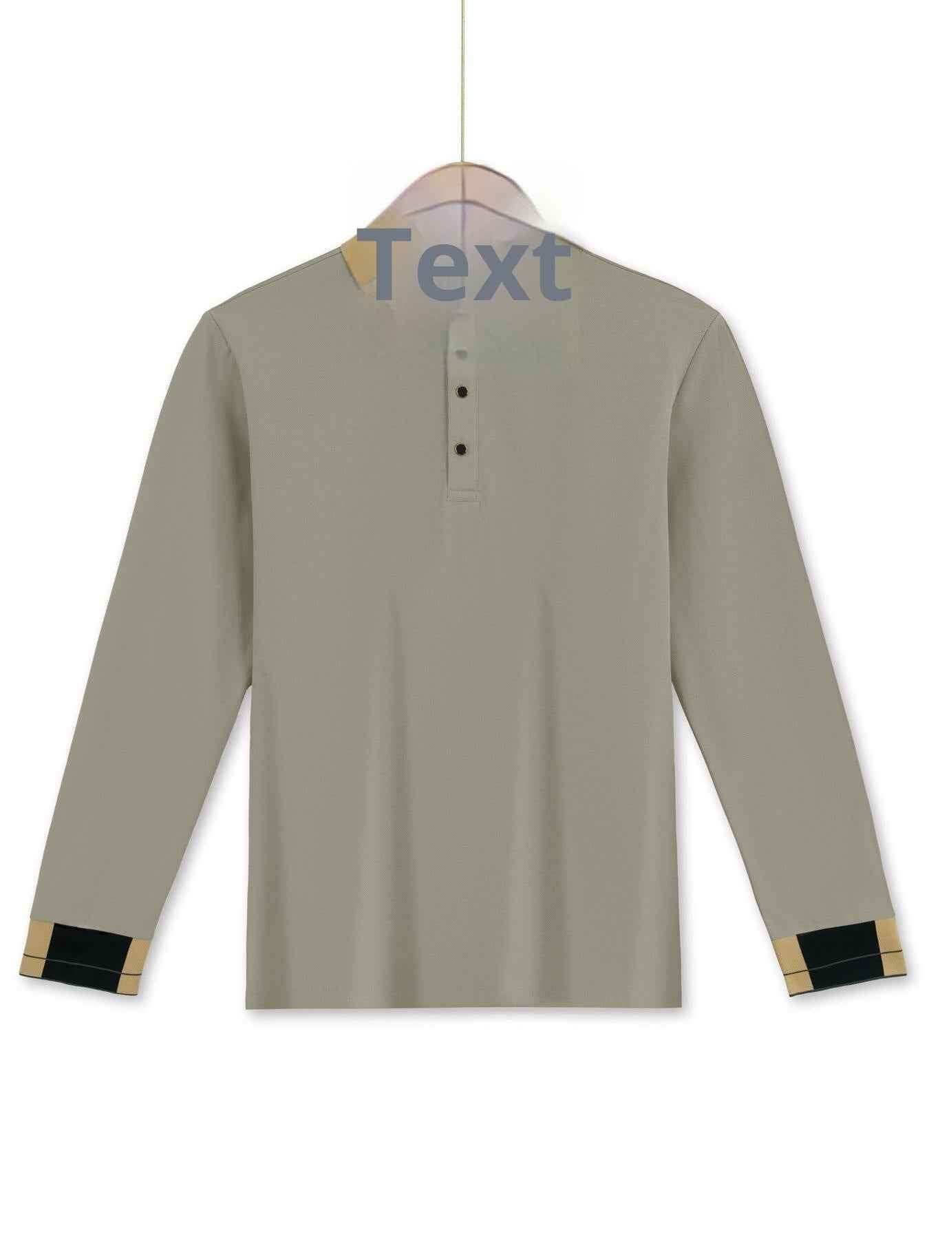 Long Sleeve Lapel Men&