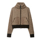 Loose Patchwork Knitting Coat For Women - Florence Luxe