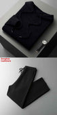 Seamless Wool Hoodie and Pants Set for Men - Pure Wool Knitted Two-Piece Set with Drawstring