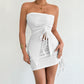 Strapless Bodycon Dress - Sexy Hot Girl Style - Florence Luxe