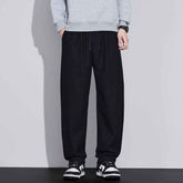 Retro Wool Tapered Pants - Stylish Mens Casual Loose Pants for Everyday Wear