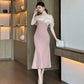 French Banquet Dress for Women - Elegant Parisian Style