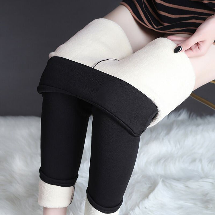 Winter Leggings for Women - Warm Thick High Stretch Lamb Cashmere Skinny Fitness Pants - Florence Luxe