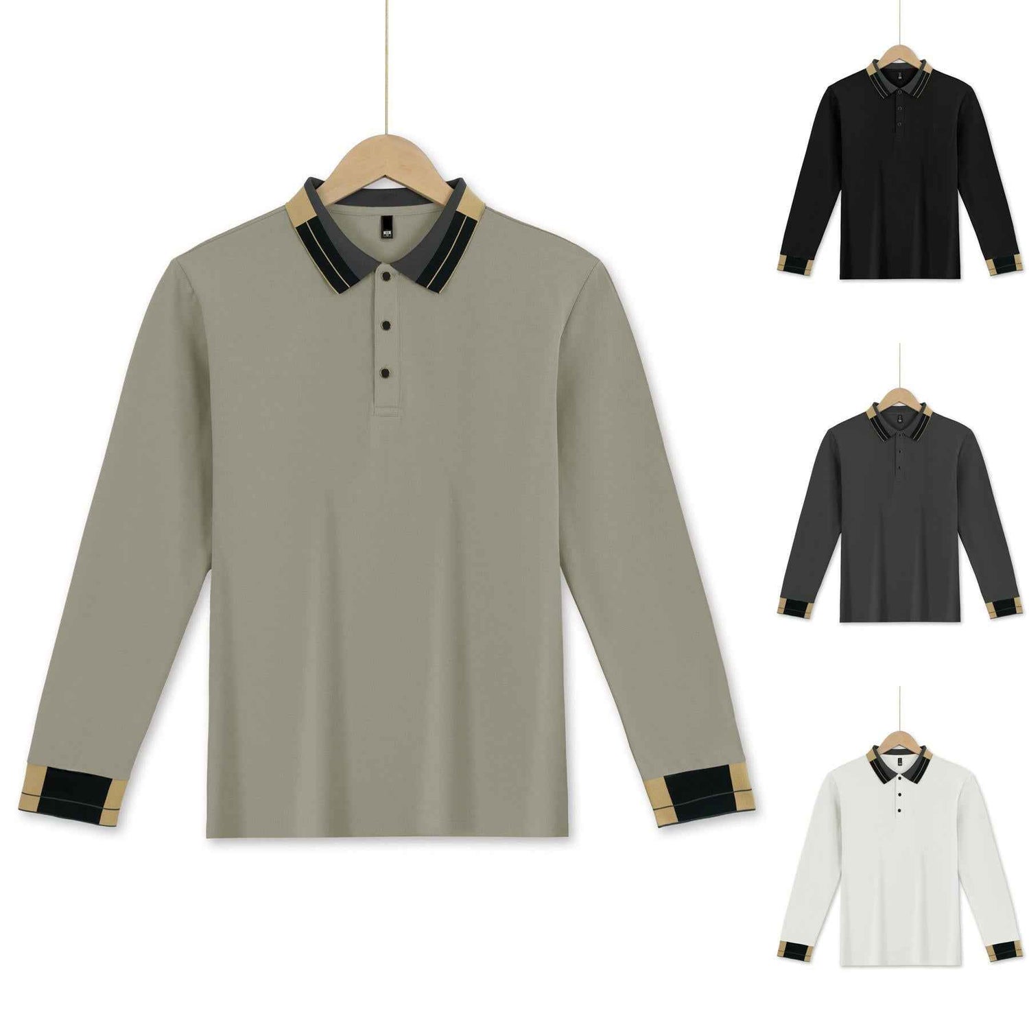 Long Sleeve Lapel Men&