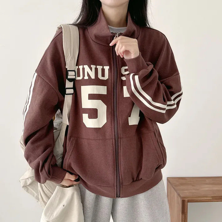 Design Sense Niche Couple Coat High Street Two Bars Raglan - Florence Luxe