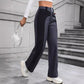 Patchwork Temperament Commuting High-waisted Casual Versatile Slimming Wide-leg Pants