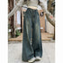American Wide Leg Jeans - American Retro Straight Style - Florence Luxe