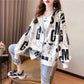 European American Letters Cardigan Coat for Women